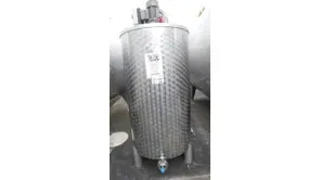 Agitator tank/Storage tank 500 Litres with agitator on top, round, in V2A
