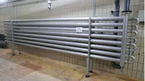 Tubular Heat Exchanger with frame pedestral and 16 Duplex pipes