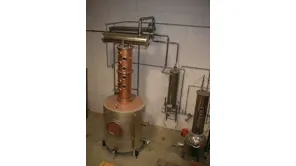 Brennereianlage aus Kupfer, Leistung bis 150 Liter /h