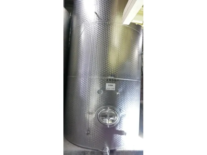 13.880 Liter Weintank/Lagertank TANKBAU RAUM, Flachboden mit 3 % Schräge
