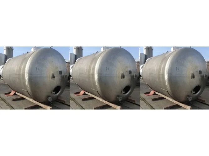 16.000 liter Storage Tanks/ Pressure Tanks horizontal in V2A