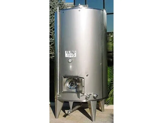 Kaltwassertanks doppelwandig isoliert  V2A (AISI 304)  mit Heizmantel 1200 Liter