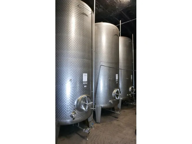 7.000 Liter SPEIDEL Lagertank/ Weintank stehend rund aus V2A 