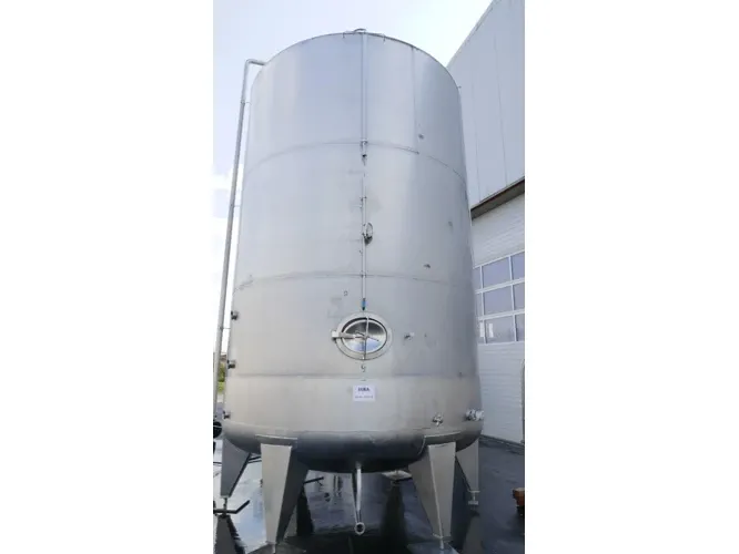 46.500 Liter Lagertank / Rührwerkstank mit Ankerrührwerk/Z-Rührwerk stehend aus V2A