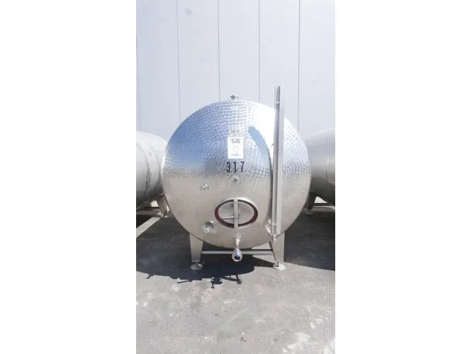 storage tank in AISI 304 horizontal 6650 liters,