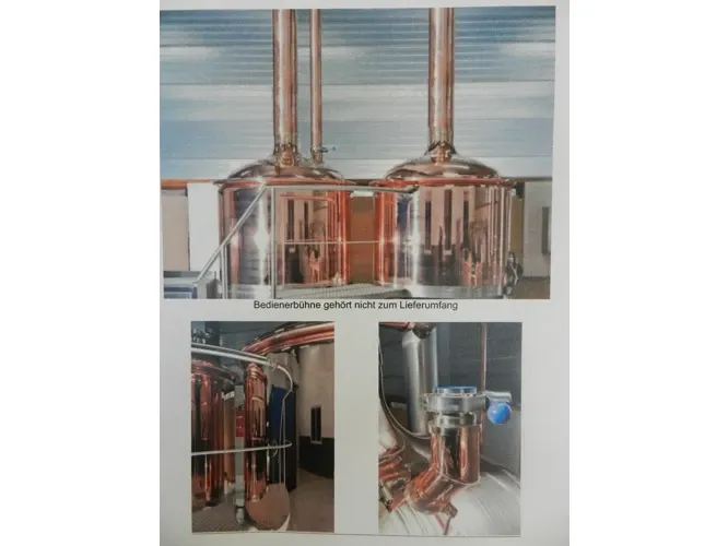 Brew House, Microbrewery in copper with 10hl Volume,