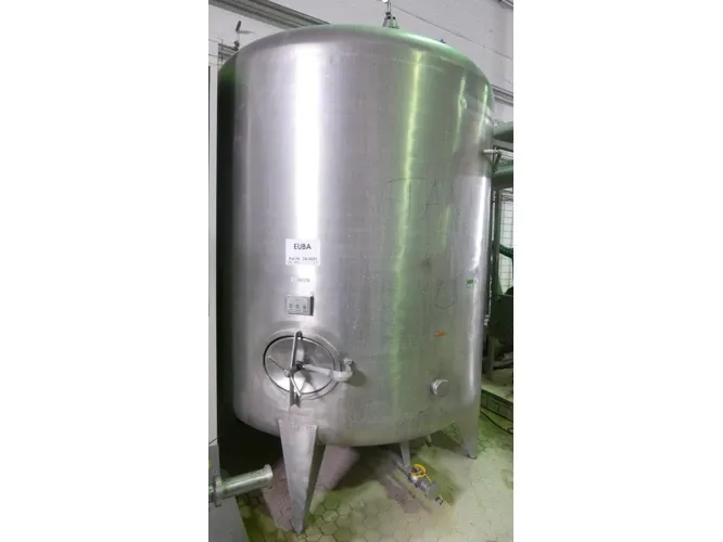 10.000 liter storage tank/ wine tank vertical round in V2A 